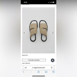 Proenza Schouler Black and Tan Sandals